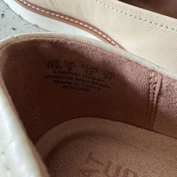 Naturalizer Adiline Women's 11W Slip-On Platform Loafers Vanilla Cream Leather - Picture 5 of 13